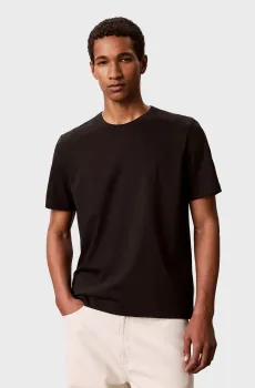 Мужская черная футболка TEXTURED STRIPE Черный L Calvin Klein LV04LG203G