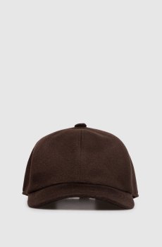 Коричневая кепка из кашемира