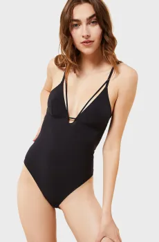 Женское черное боди ALPHA Черный L Etam 6528164