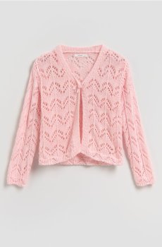 Reserved - Трикотажний кардиган - пастельний рожевий - 815IE-03X