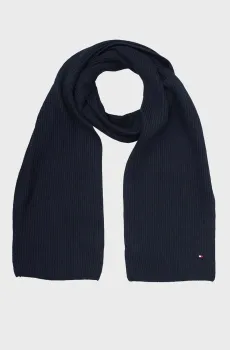 Мужской темно-синий шарф ESSENTIAL FLAG Синий ONESIZE Tommy Hilfiger AM0AM11480