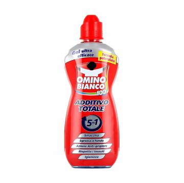Пятновыводитель и усилитель для стирки Omino Bianco Additivo Totale 5 in 1 для цветных вещей, 900 мл Пятновыводитель и усилитель для стирки Omino Bianco Additivo Totale 5 in 1 для цветных вещей, 900 мл