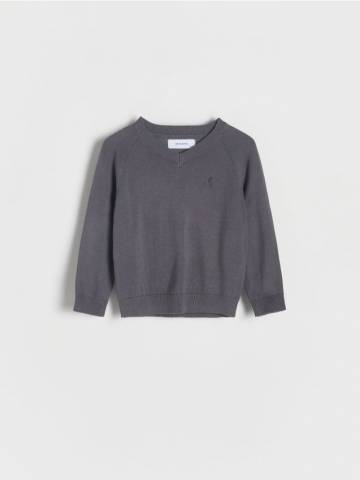 Reserved - BOYS` SWEATER - темно-сірий - 547BF-90X Reserved - BOYS` SWEATER - темно-сірий - 547BF-90X