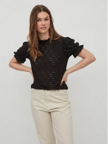 Vila Блузка Kawa 14070251 Чорний Regular Fit Vila Блузка Kawa 14070251 Чорний Regular Fit