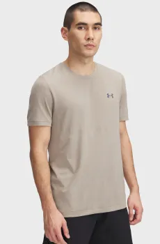 Мужская бежевая футболка UA Vanish Elite Seamless SS Бежевый S Under Armour 1376781-203