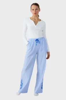 Женские голубые брюки IDIENN Голубой M Etam 6550548