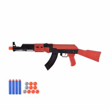 Игрушечный автомат Країна Іграшок, 4 поролоновых снаряда + 10 пуль, от 3 лет, 45*18 см (YX008) Игрушечный автомат Країна Іграшок, 4 поролоновых снаряда + 10 пуль, от 3 лет, 45*18 см (YX008)