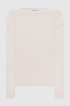 Бежевый джемпер BELLA из кашемира и шелка