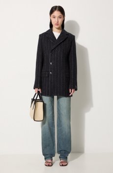 Шерстяное пальто Kenzo Tennis Stripes Pea Coat