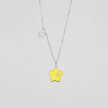 Серебряная подвеска Minimal 861178э-yellow Серебряная подвеска Minimal 861178э-yellow