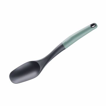 Ложка кухонная Ardesto Gemini из нейлона и серо-зеленой пластиковой ручкой (AR2105PG) Ложка кухонная Ardesto Gemini из нейлона и серо-зеленой пластиковой ручкой (AR2105PG)
