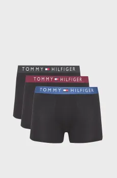 Мужские черные боксеры (3 шт) TRUNK WB Черный M Tommy Hilfiger UM0UM03908