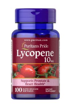 Ликопин Puritans Pride Lycopene 10 мг, 100 гелевых капсул