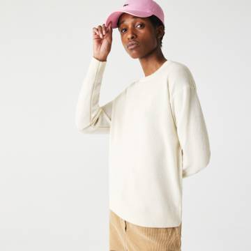 Lacoste светр жіночий з круглим вирізом Lacoste светр жіночий з круглим вирізом