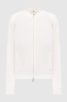 Белый кардиган из кашемира