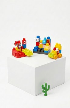 Будівельні блоки іграшкові - чорний