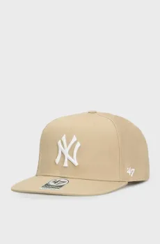 Бежевая кепка NEW YORK YANKEES NO SHOT Бежевый ONESIZE 47 Brand NSHOT17WBP-KHB
