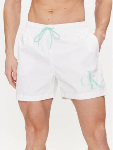 Calvin Klein Swimwear Шорти для плавання KM0KM01003 Білий Regular Fit Calvin Klein Swimwear Шорти для плавання KM0KM01003 Білий Regular Fit