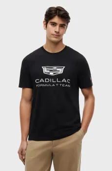 Мужская черная футболка TH x Cadillac Formula 1® Team Черный M Tommy Hilfiger MN0MN00100