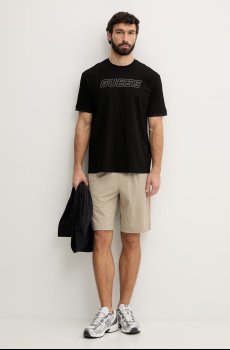 Хлопковая футболка Guess GUSTAVE