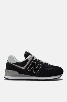Мужские черные замшевые кроссовки 574 Classic GL Черный 9 New Balance ML574EVB