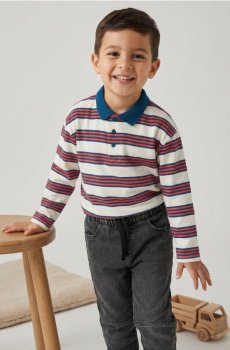 Приталені джинси-джогери декоровані швами - сірий