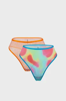 Женские трусики с узором (2 шт) Разноцветный XS brabrabra SLZ26502102