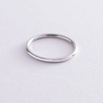 Тонкое кольцо "Минимализм" в белом золоте обр00334 Тонкое кольцо "Минимализм" в белом золоте обр00334