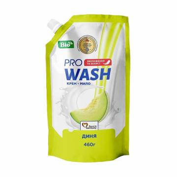 Жидкое крем-мыло ProWash Дыня, 460 г (дойпак) Жидкое крем-мыло ProWash Дыня, 460 г (дойпак)