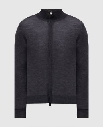 Серый кардиган из шерсти