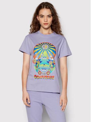 Converse Футболка Nature Party Graphic 10024245-A04 Фіолетовий Standard Fit Converse Футболка Nature Party Graphic 10024245-A04 Фіолетовий Standard Fit