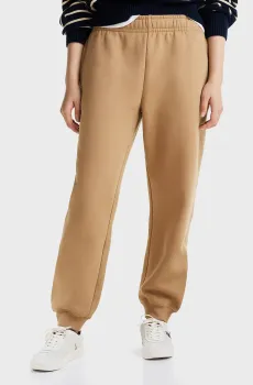 Женские бежевые спортивные брюки FLAG ESSENTIALS SWEATPANT Бежевый S Tommy Hilfiger WW0WW45966