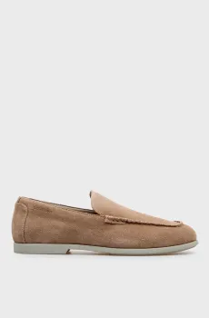 Мужские бежевые замшевые лоферы LOW PROF Бежевый 44 Calvin Klein HM0HM02081