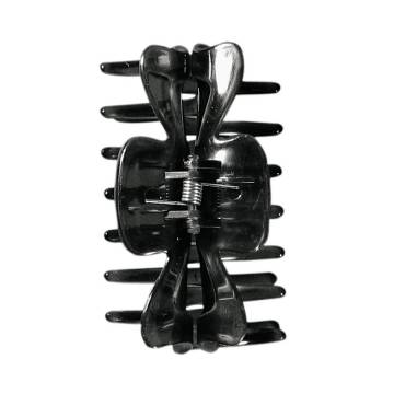 Набор зажимов для волос TITANIA, 9см, 2шт, черный, 8021-2 B