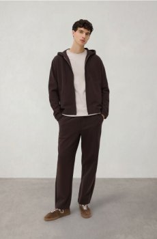 Reserved - Худі на блискавці - коричневий - 380HM-88X