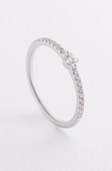 Помолвочное золотое кольцо с бриллиантами кб0599ri