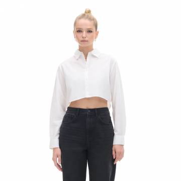 Cropp - Коротка сорочка - білий Cropp - Коротка сорочка - білий