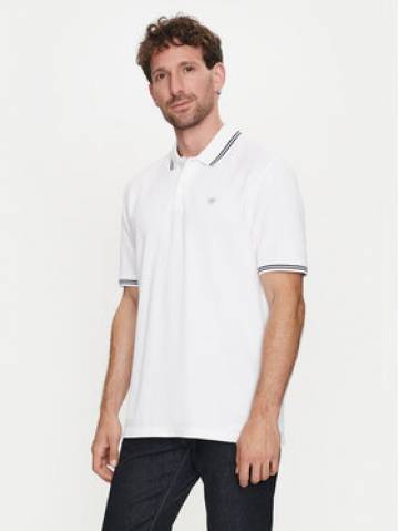 Bugatti Поло 8150 55001A Білий Slim Fit Bugatti Поло 8150 55001A Білий Slim Fit