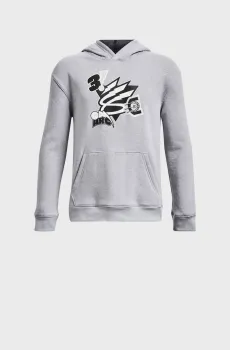 Детское серое худи Curry Big Splash Hoodie Серый 8 Under Armour 1374304-011