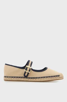 Женские бежевые эспадрильи MARYJANE Бежевый 36 Tommy Hilfiger FW0FW09239