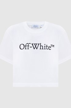 Белая футболка с логотипом