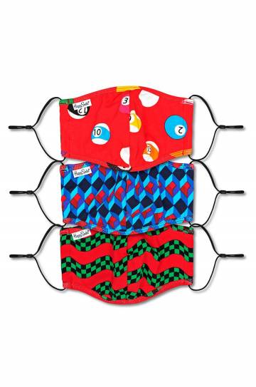 Happy Socks - Многоразовая защитная маска (3-pack) Happy Socks - Многоразовая защитная маска (3-pack)