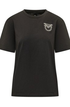 Pinko Women Brand Logo Printed T-shirt