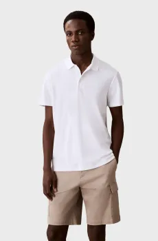 Мужское белое поло BIRDSEYE Белый L Calvin Klein LV04LF208G