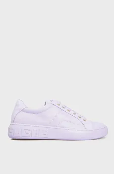 Женские сиреневые кожаные сникерcы Сиреневый 37 Guess FL5INTLEA12