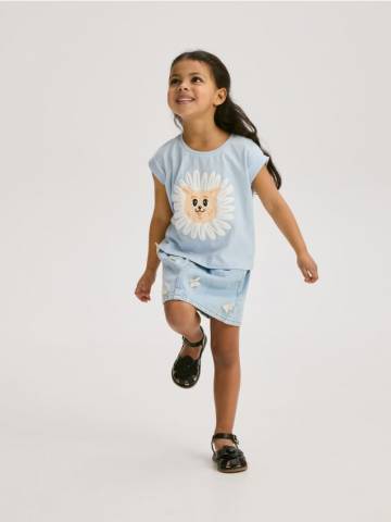 Reserved - BABIES` T-SHIRT - блідо-блакитний - 7189G-05X Reserved - BABIES` T-SHIRT - блідо-блакитний - 7189G-05X