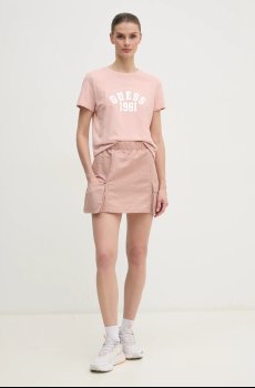 Хлопковая футболка Guess MARTINA