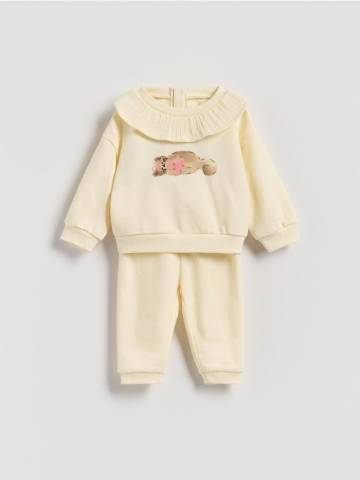 Reserved - Бавовняний комплект - кремовий - 864GK-01X