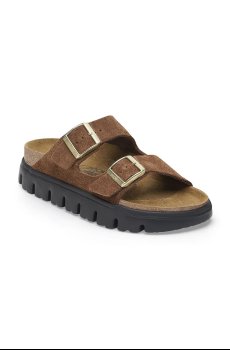 Замшевые шлепанцы Birkenstock Arizona Chunky Birkenstock x Papillio