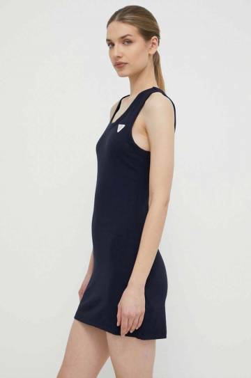 Платье Guess цвет синий mini облегающая Платье Guess цвет синий mini облегающая